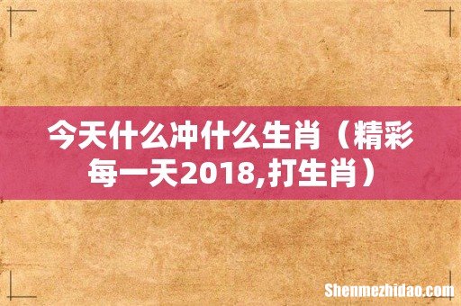 今日冲什么生肖，一语中的，全面解析