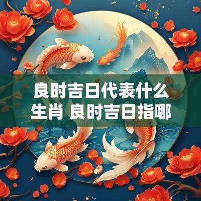 良辰吉日打一生肖，与积极行动的完美结合