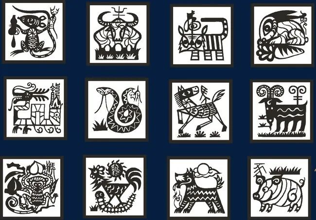 剪纸艺术，十二生肖图案大全的创意与传承