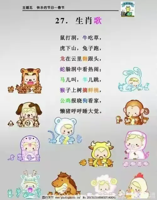 十二生肖排序歌，传统智慧与现代解读的融合