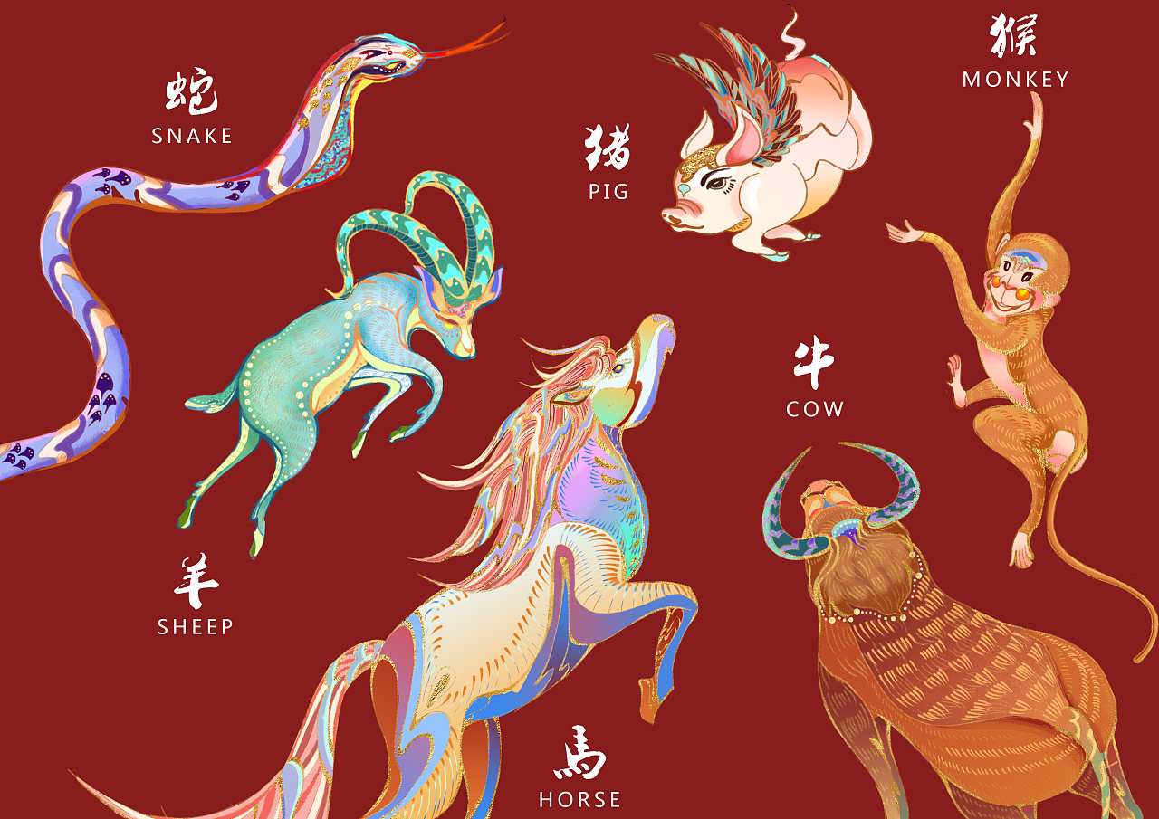 十二生肖的生动描绘，词语的精准与文化内涵的落实