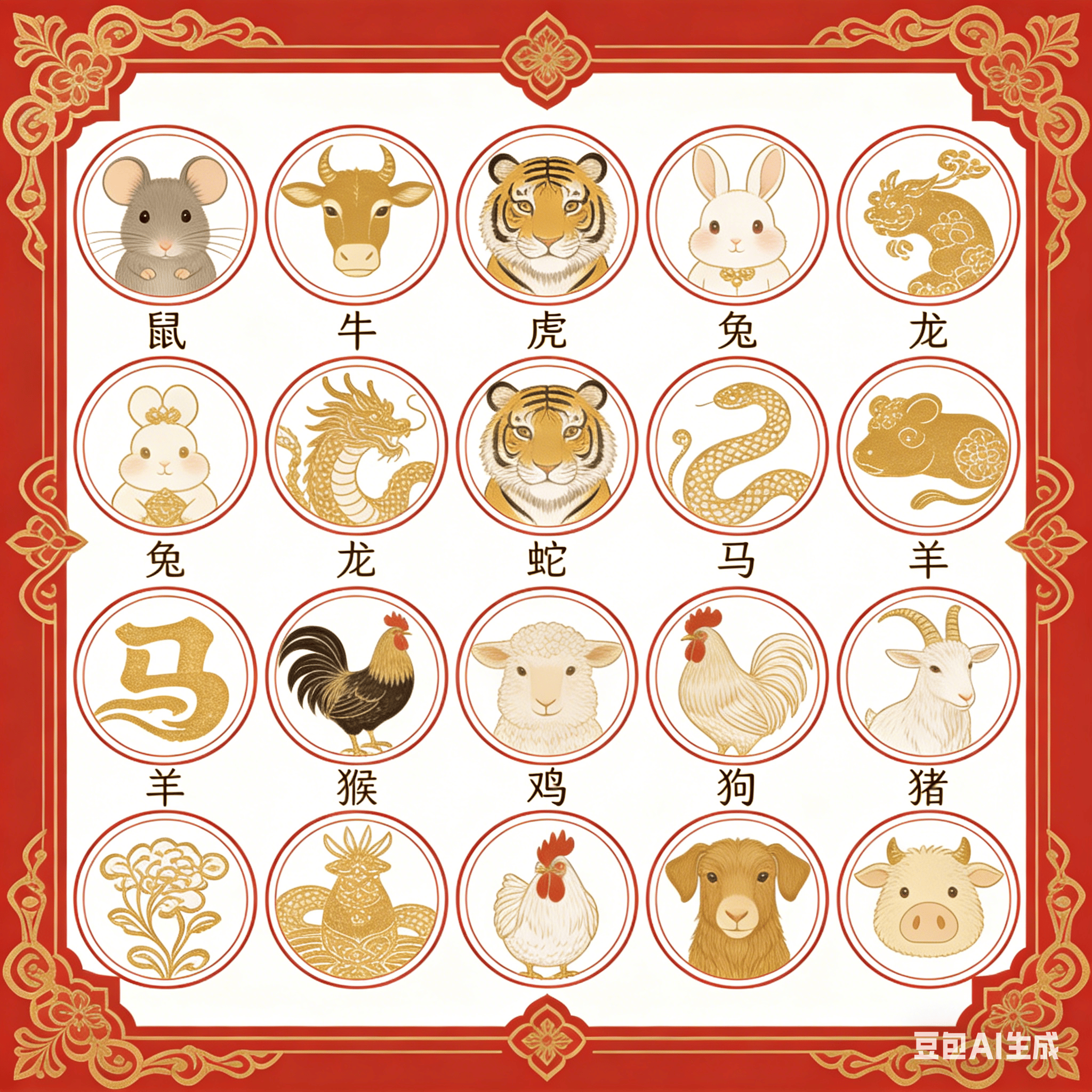 最新十二生肖，背后的智慧与哲理